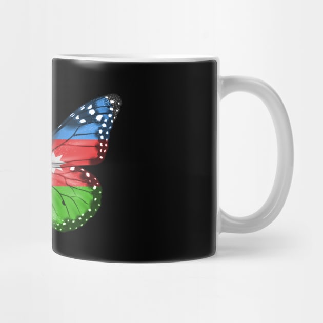 Azerbaijani Flag  Butterfly - Gift for Azerbaijani From Azerbaijan by Country Flags